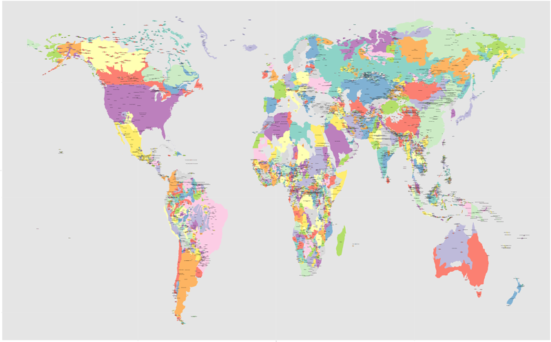 World Ethnicity Map